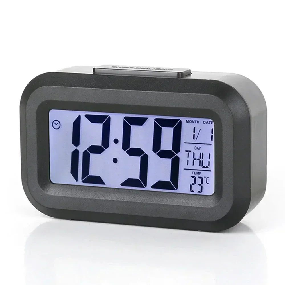 Horloge numérique de bureau Alarme de bureau multifonctionnelle rétroéclairée par LED, décorations de table, électronique électronique, calendrier, données, mur - FATAONHorloge numérique de bureau Alarme de bureau multifonctionnelle rétroéclairée par LED, décorations de table, électronique électronique, calendrier, données, murSolutions MaisonFATAON