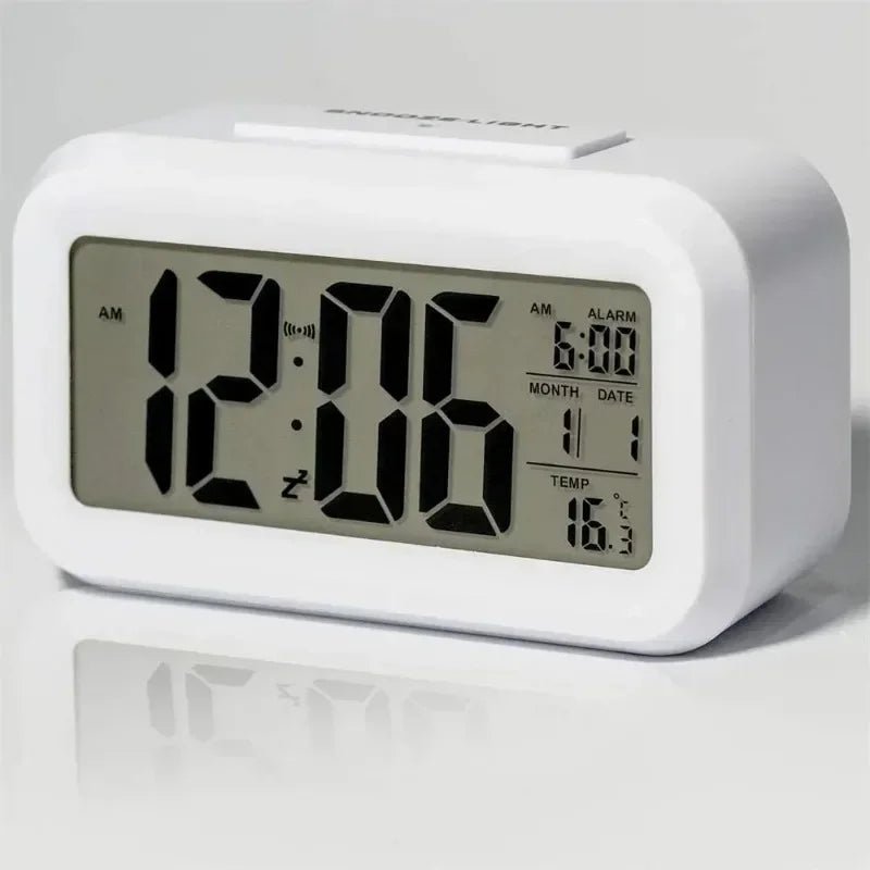 Horloge numérique de bureau Alarme de bureau multifonctionnelle rétroéclairée par LED, décorations de table, électronique électronique, calendrier, données, mur - FATAONHorloge numérique de bureau Alarme de bureau multifonctionnelle rétroéclairée par LED, décorations de table, électronique électronique, calendrier, données, murSolutions MaisonFATAON
