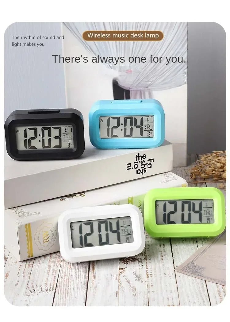 Horloge numérique de bureau Alarme de bureau multifonctionnelle rétroéclairée par LED, décorations de table, électronique électronique, calendrier, données, mur - FATAONHorloge numérique de bureau Alarme de bureau multifonctionnelle rétroéclairée par LED, décorations de table, électronique électronique, calendrier, données, murSolutions MaisonFATAON