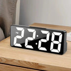 Horloge numérique LED, réveil lumineux, horloge électronique de bureau pour chambre à coucher, avec affichage de la température, luminosité réglable. - FATAONHorloge numérique LED, réveil lumineux, horloge électronique de bureau pour chambre à coucher, avec affichage de la température, luminosité réglable.Solutions MaisonFATAON
