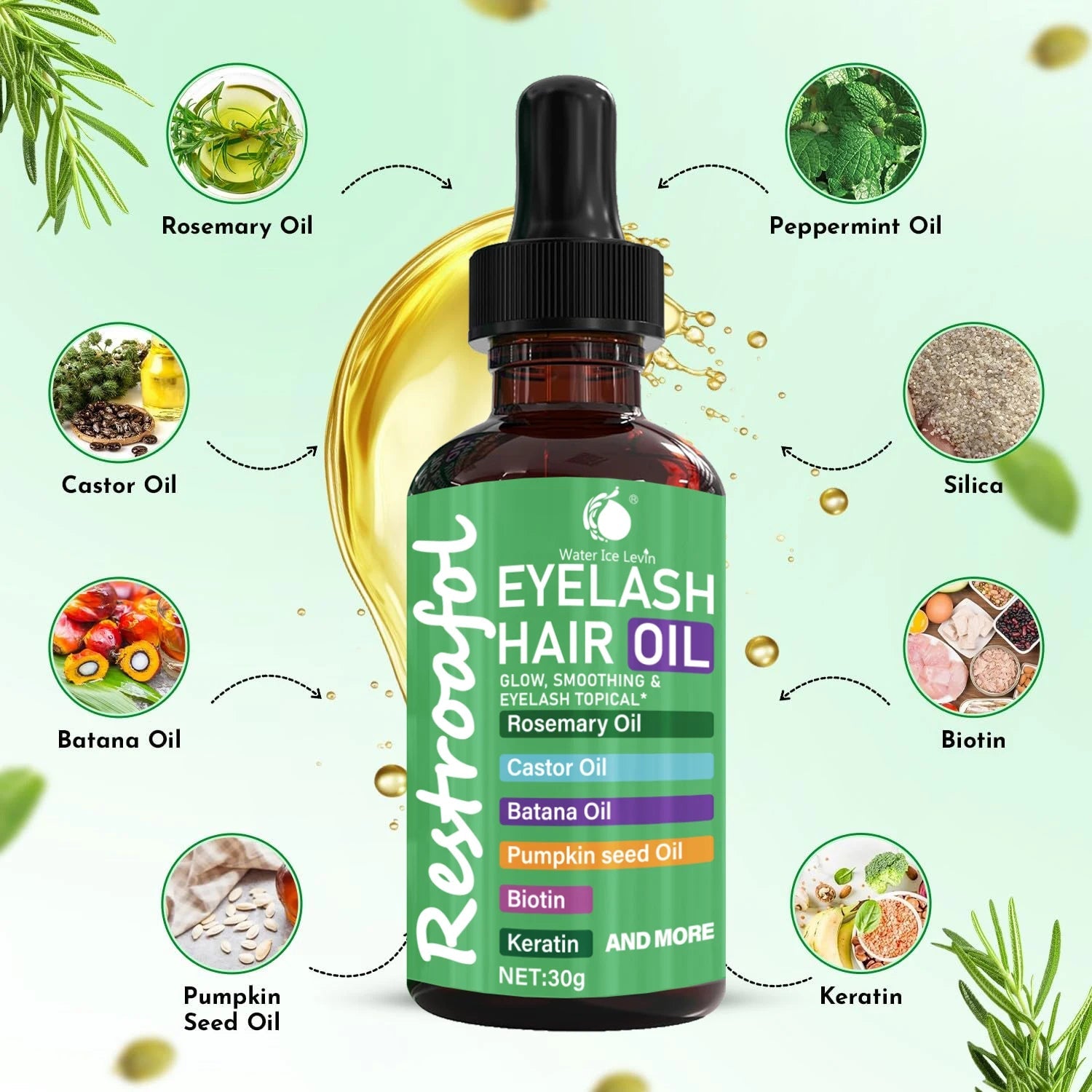 Huile de ricin végétale, riche en huile de ricin, adaptée aux cils, cheveux et ongles, hydratant en profondeur, facile à absorber et sans sensibilité, unisexe - FATAONHuile de ricin végétale, riche en huile de ricin, adaptée aux cils, cheveux et ongles, hydratant en profondeur, facile à absorber et sans sensibilité, unisexeBeauty & CosmétiquesFATAON