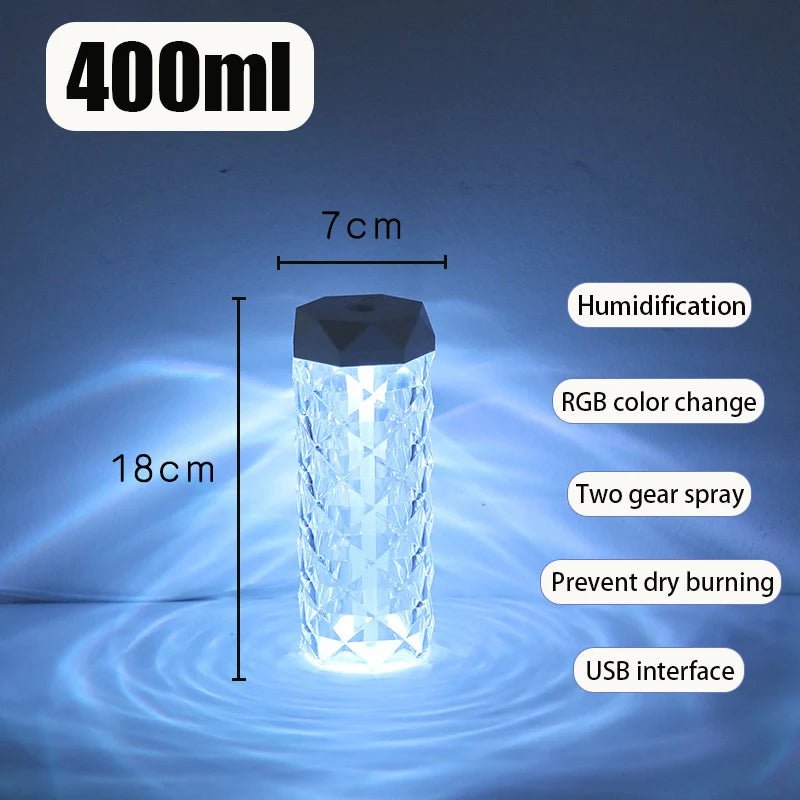 Humidificateur d'air USB 400ML, diffuseur d'arôme, purificateur d'huile essentielle, brumisateur de parfum, lumière RGB, pour voiture, maison, chambre à coucher - FATAONHumidificateur d'air USB 400ML, diffuseur d'arôme, purificateur d'huile essentielle, brumisateur de parfum, lumière RGB, pour voiture, maison, chambre à coucherSolutions MaisonFATAON