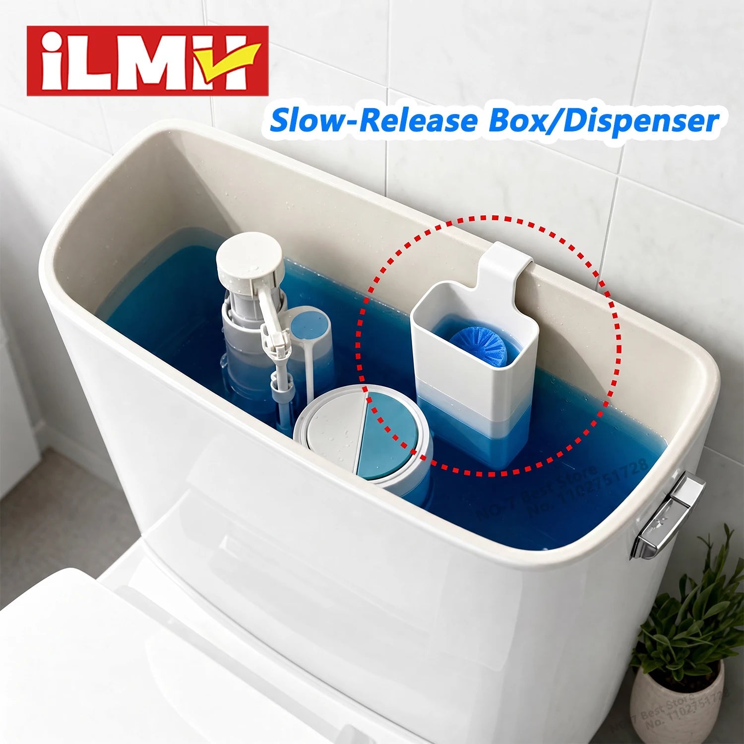 iLMH Distributeur de nettoyant solide pour toilettes - Pièce de rechange pour réservoir, Boîte tampon nettoyante pour cuvette de toilettes, Distributeur suspendu à libération lente, Prolonge l'efficacité du nettoyage - FATAONiLMH Distributeur de nettoyant solide pour toilettes - Pièce de rechange pour réservoir, Boîte tampon nettoyante pour cuvette de toilettes, Distributeur suspendu à libération lente, Prolonge l'efficacité du nettoyageSolutions MaisonFATAON