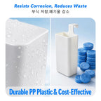 iLMH Distributeur de nettoyant solide pour toilettes - Pièce de rechange pour réservoir, Boîte tampon nettoyante pour cuvette de toilettes, Distributeur suspendu à libération lente, Prolonge l'efficacité du nettoyage - FATAONiLMH Distributeur de nettoyant solide pour toilettes - Pièce de rechange pour réservoir, Boîte tampon nettoyante pour cuvette de toilettes, Distributeur suspendu à libération lente, Prolonge l'efficacité du nettoyageSolutions MaisonFATAON