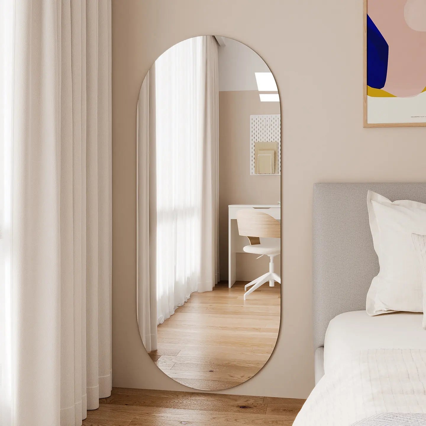Irregular Full-length Mirrors for Home Decoration Frameless Hotel Decoration Apartment Explosion-proof Mirror Wholesale - FATAONIrregular Full-length Mirrors for Home Decoration Frameless Hotel Decoration Apartment Explosion-proof Mirror WholesaleSolutions MaisonFATAON