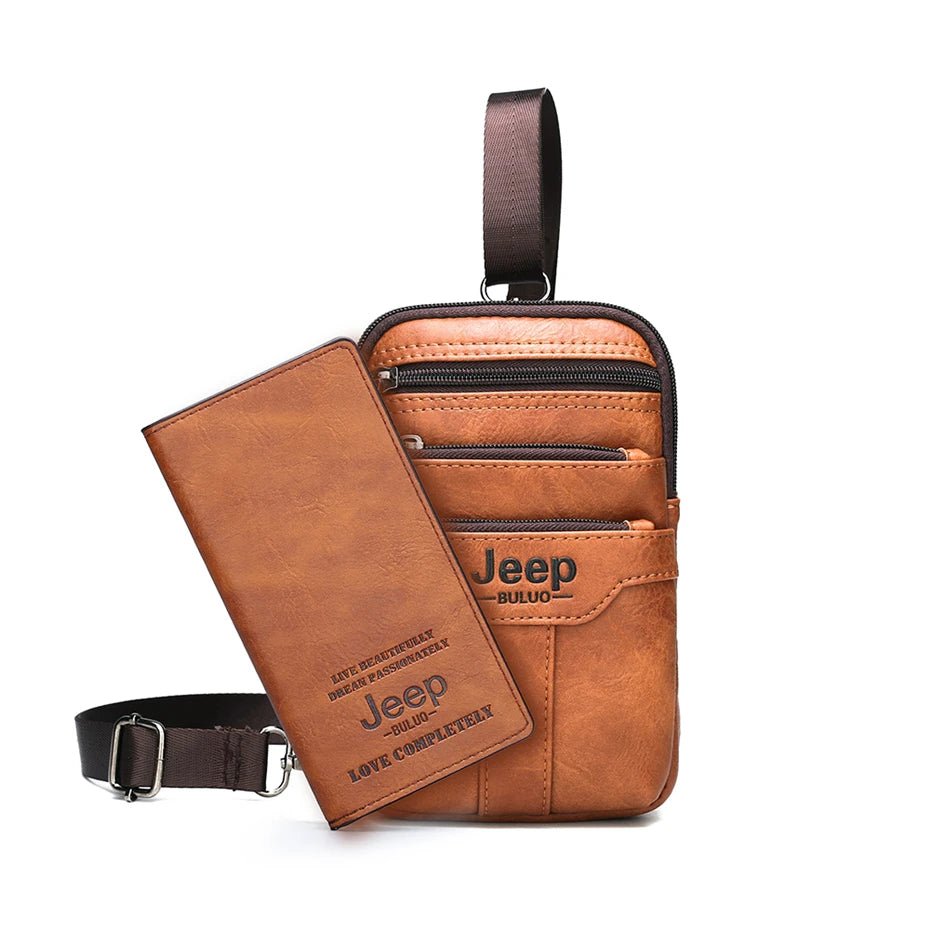 JEEP BULUO Multi-function Small Sling Chest Bag Legs Waist Bag For Man New Fashion Casual Crossbody Men Messenger Bags - FATAONJEEP BULUO Multi-function Small Sling Chest Bag Legs Waist Bag For Man New Fashion Casual Crossbody Men Messenger BagsMode & AccessoiresFATAON