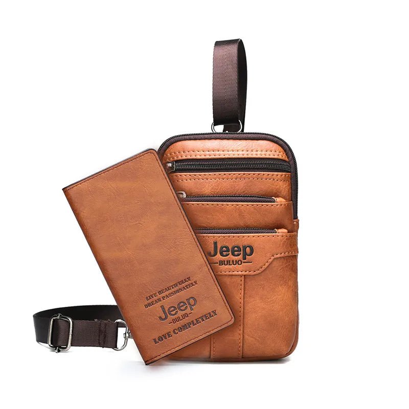 JEEP BULUO Multi-function Small Sling Chest Bag Legs Waist Bag For Man New Fashion Casual Crossbody Men Messenger Bags - FATAONJEEP BULUO Multi-function Small Sling Chest Bag Legs Waist Bag For Man New Fashion Casual Crossbody Men Messenger BagsMode & AccessoiresFATAON