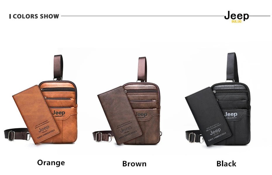JEEP BULUO Multi-function Small Sling Chest Bag Legs Waist Bag For Man New Fashion Casual Crossbody Men Messenger Bags - FATAONJEEP BULUO Multi-function Small Sling Chest Bag Legs Waist Bag For Man New Fashion Casual Crossbody Men Messenger BagsMode & AccessoiresFATAON