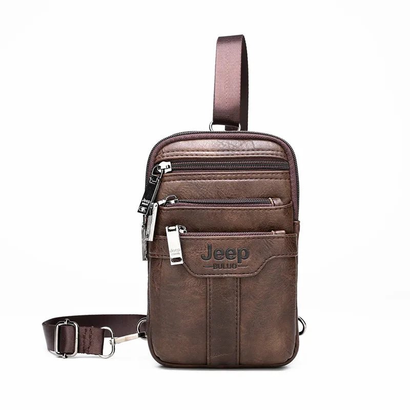 JEEP BULUO Multi-function Small Sling Chest Bag Legs Waist Bag For Man New Fashion Casual Crossbody Men Messenger Bags - FATAONJEEP BULUO Multi-function Small Sling Chest Bag Legs Waist Bag For Man New Fashion Casual Crossbody Men Messenger BagsMode & AccessoiresFATAON