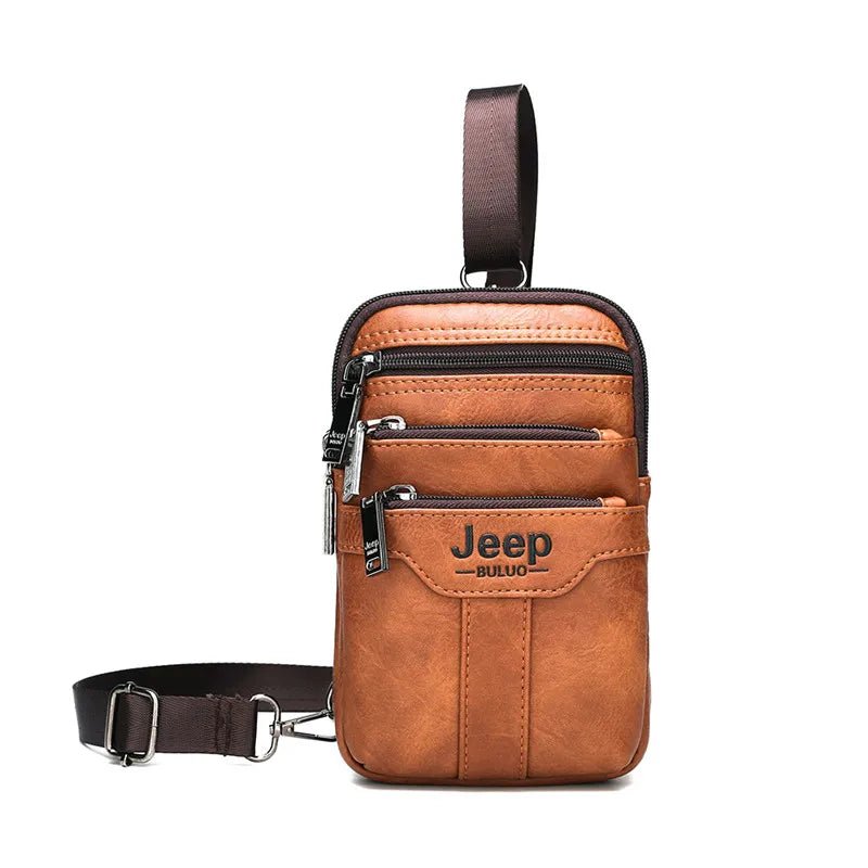 JEEP BULUO Multi-function Small Sling Chest Bag Legs Waist Bag For Man New Fashion Casual Crossbody Men Messenger Bags - FATAONJEEP BULUO Multi-function Small Sling Chest Bag Legs Waist Bag For Man New Fashion Casual Crossbody Men Messenger BagsMode & AccessoiresFATAON