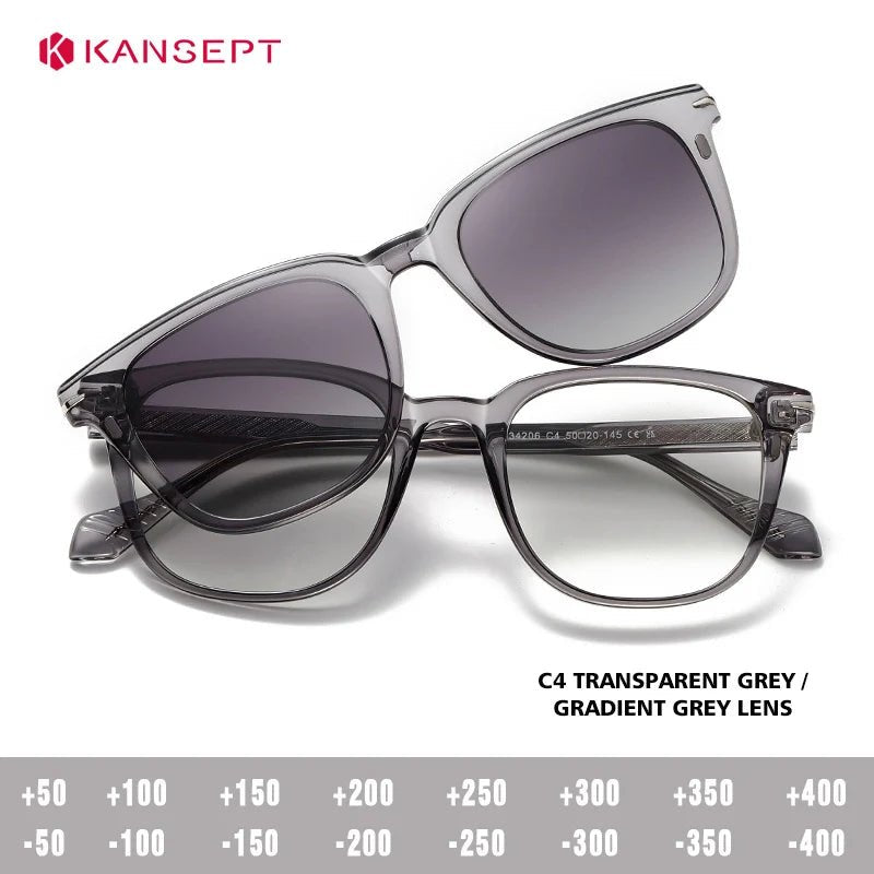 KANSEPT carré hommes lunettes de soleil femmes Lunettes de lecture magnétique Clip-on Lunettes femmes monture de Lunettes Lunettes myopie lentilles - FATAONKANSEPT carré hommes lunettes de soleil femmes Lunettes de lecture magnétique Clip-on Lunettes femmes monture de Lunettes Lunettes myopie lentillesMode HommeFATAON