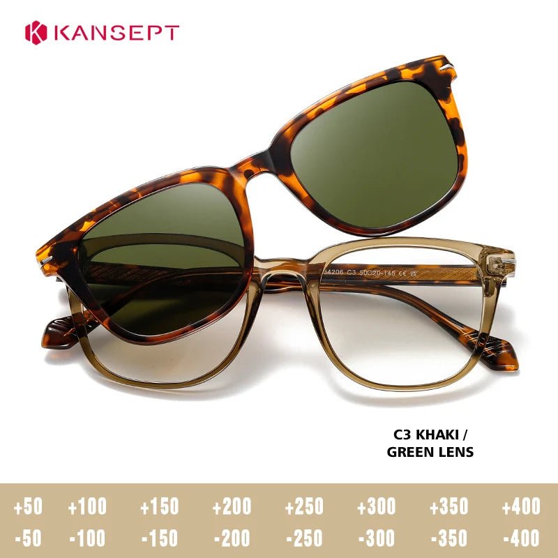 KANSEPT carré hommes lunettes de soleil femmes Lunettes de lecture magnétique Clip-on Lunettes femmes monture de Lunettes Lunettes myopie lentilles - FATAONKANSEPT carré hommes lunettes de soleil femmes Lunettes de lecture magnétique Clip-on Lunettes femmes monture de Lunettes Lunettes myopie lentillesMode HommeFATAON