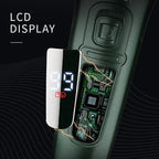 Kemei LCD Dislay rasoir électrique étanche pour hommes humide sec cou barbe rasoir électrique Machine de rasage du visage Rechargeable - FATAONKemei LCD Dislay rasoir électrique étanche pour hommes humide sec cou barbe rasoir électrique Machine de rasage du visage RechargeableBeauté HommeFATAON