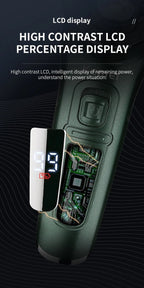 Kemei LCD Dislay rasoir électrique étanche pour hommes humide sec cou barbe rasoir électrique Machine de rasage du visage Rechargeable - FATAONKemei LCD Dislay rasoir électrique étanche pour hommes humide sec cou barbe rasoir électrique Machine de rasage du visage RechargeableBeauté HommeFATAON