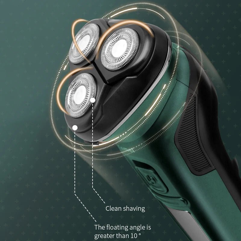 Kemei LCD Dislay rasoir électrique étanche pour hommes humide sec cou barbe rasoir électrique Machine de rasage du visage Rechargeable - FATAONKemei LCD Dislay rasoir électrique étanche pour hommes humide sec cou barbe rasoir électrique Machine de rasage du visage RechargeableBeauté HommeFATAON