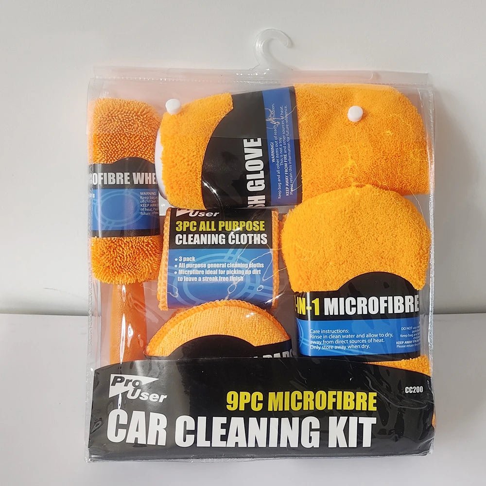 Kit de livres de lavage de voiture en microcarence, ensemble de livres de détail, outils de lavage intérieurs et extérieurs, 9 pièces - FATAONKit de livres de lavage de voiture en microcarence, ensemble de livres de détail, outils de lavage intérieurs et extérieurs, 9 piècesAccessoire AutoFATAON