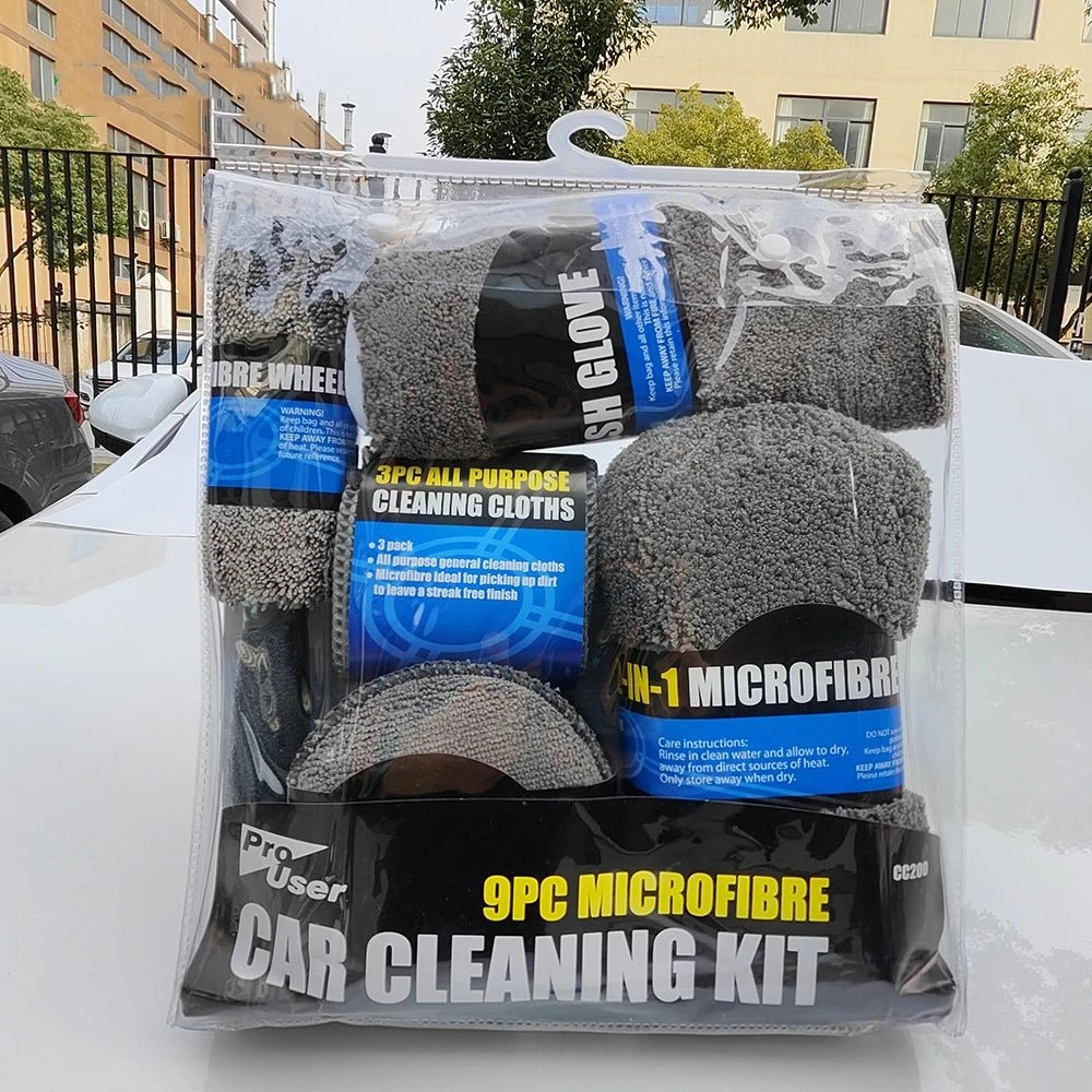Kit de livres de lavage de voiture en microcarence, ensemble de livres de détail, outils de lavage intérieurs et extérieurs, 9 pièces - FATAONKit de livres de lavage de voiture en microcarence, ensemble de livres de détail, outils de lavage intérieurs et extérieurs, 9 piècesAccessoire AutoFATAON