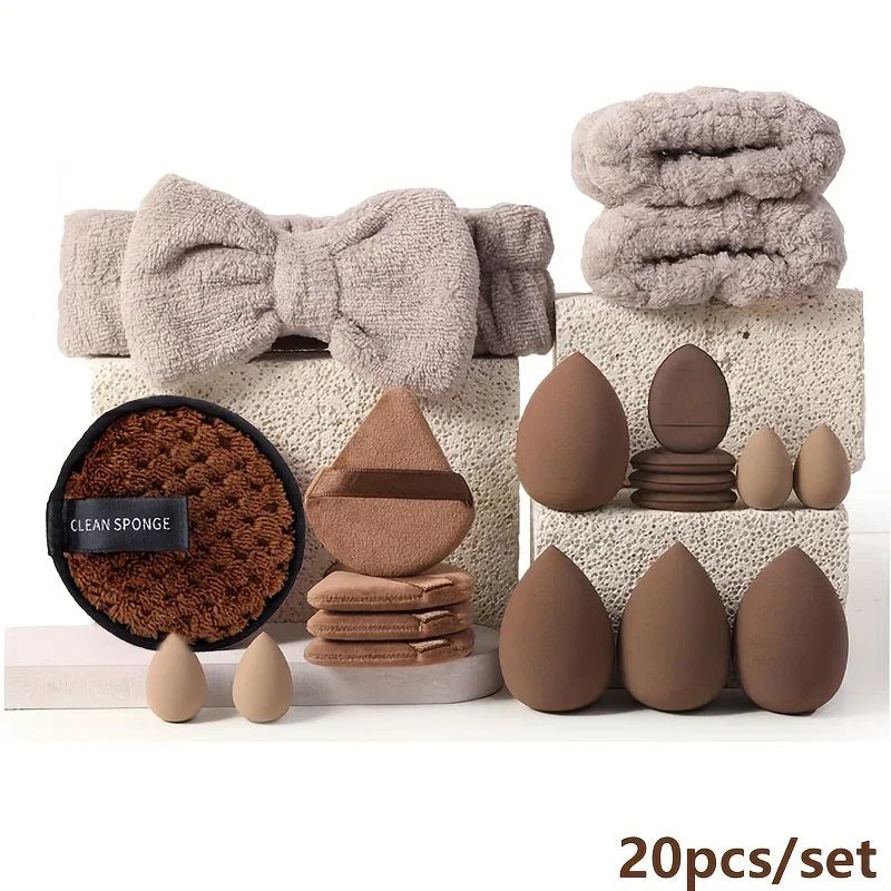 Kit de maquillage de beauté, 33 pièces, grandes et petites éponges de beauté pour une application et un retrait de maquillage impeccables, ensemble complet - FATAONKit de maquillage de beauté, 33 pièces, grandes et petites éponges de beauté pour une application et un retrait de maquillage impeccables, ensemble completBeauté femmeFATAON