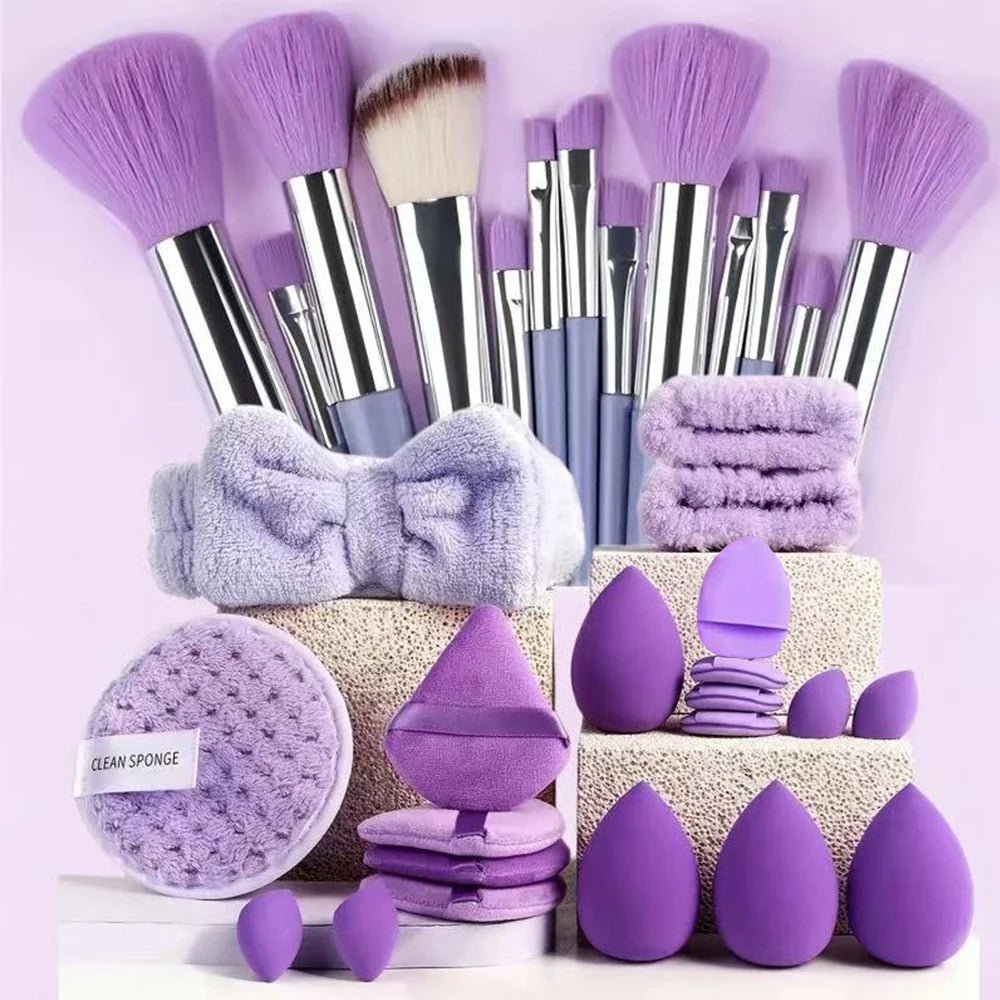 Kit de maquillage de beauté, 33 pièces, grandes et petites éponges de beauté pour une application et un retrait de maquillage impeccables, ensemble complet - FATAONKit de maquillage de beauté, 33 pièces, grandes et petites éponges de beauté pour une application et un retrait de maquillage impeccables, ensemble completBeauté femmeFATAON