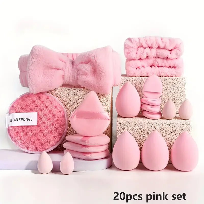 Kit de maquillage de beauté, 33 pièces, grandes et petites éponges de beauté pour une application et un retrait de maquillage impeccables, ensemble complet - FATAONKit de maquillage de beauté, 33 pièces, grandes et petites éponges de beauté pour une application et un retrait de maquillage impeccables, ensemble completBeauté femmeFATAON