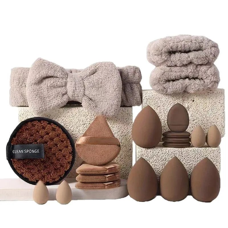 Kit de maquillage de beauté, 33 pièces, grandes et petites éponges de beauté pour une application et un retrait de maquillage impeccables, ensemble complet - FATAONKit de maquillage de beauté, 33 pièces, grandes et petites éponges de beauté pour une application et un retrait de maquillage impeccables, ensemble completBeauté femmeFATAON