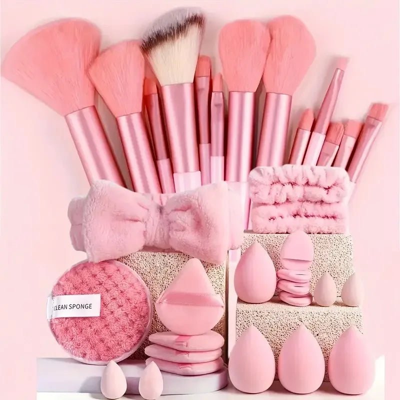 Kit de maquillage de beauté, 33 pièces, grandes et petites éponges de beauté pour une application et un retrait de maquillage impeccables, ensemble complet - FATAONKit de maquillage de beauté, 33 pièces, grandes et petites éponges de beauté pour une application et un retrait de maquillage impeccables, ensemble completBeauté femmeFATAON