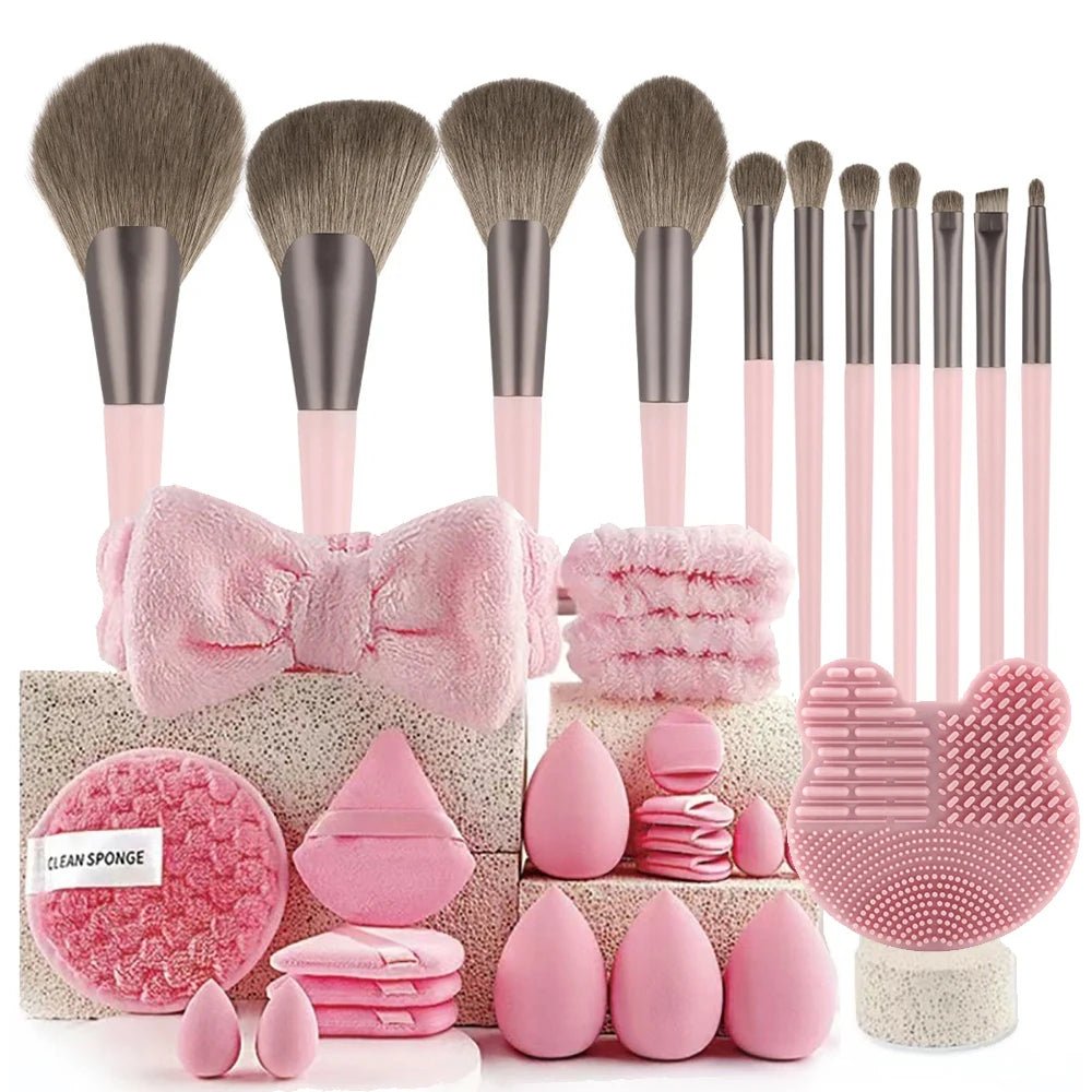 Kit de maquillage de beauté, 33 pièces, grandes et petites éponges de beauté pour une application et un retrait de maquillage impeccables, ensemble complet - FATAONKit de maquillage de beauté, 33 pièces, grandes et petites éponges de beauté pour une application et un retrait de maquillage impeccables, ensemble completBeauté femmeFATAON