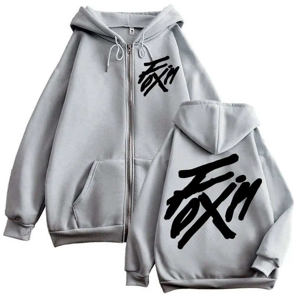 Kpop ATEEZ "FlX ON" Merch sweat à capuche avec fermeture éclair hommes femmes haute qualité mode veste zippée manteau automne hiver décontracté sweat-shirts amples - FATAONKpop ATEEZ "FlX ON" Merch sweat à capuche avec fermeture éclair hommes femmes haute qualité mode veste zippée manteau automne hiver décontracté sweat-shirts amplesMode HommeFATAON