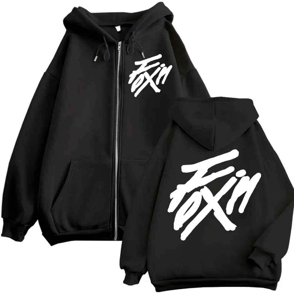 Kpop ATEEZ "FlX ON" Merch sweat à capuche avec fermeture éclair hommes femmes haute qualité mode veste zippée manteau automne hiver décontracté sweat-shirts amples - FATAONKpop ATEEZ "FlX ON" Merch sweat à capuche avec fermeture éclair hommes femmes haute qualité mode veste zippée manteau automne hiver décontracté sweat-shirts amplesMode HommeFATAON