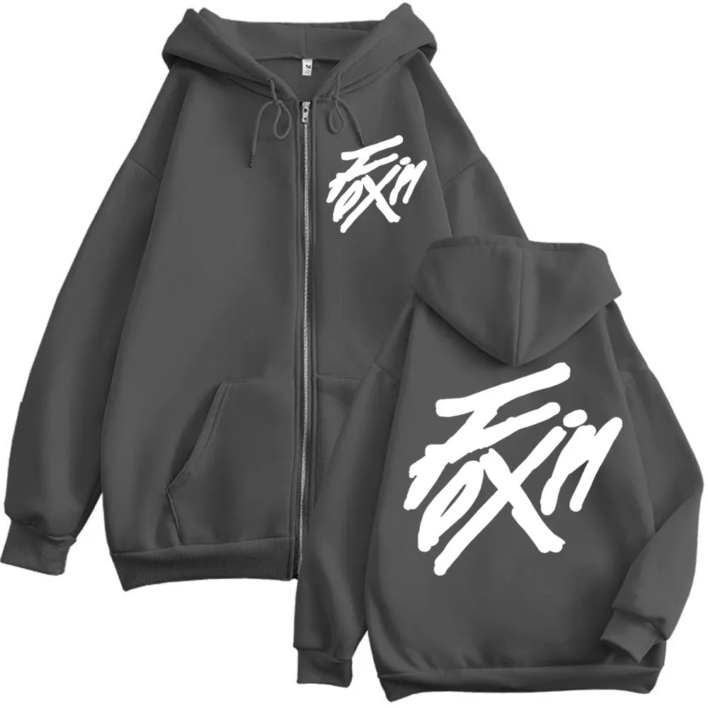 Kpop ATEEZ "FlX ON" Merch sweat à capuche avec fermeture éclair hommes femmes haute qualité mode veste zippée manteau automne hiver décontracté sweat-shirts amples - FATAONKpop ATEEZ "FlX ON" Merch sweat à capuche avec fermeture éclair hommes femmes haute qualité mode veste zippée manteau automne hiver décontracté sweat-shirts amplesMode HommeFATAON