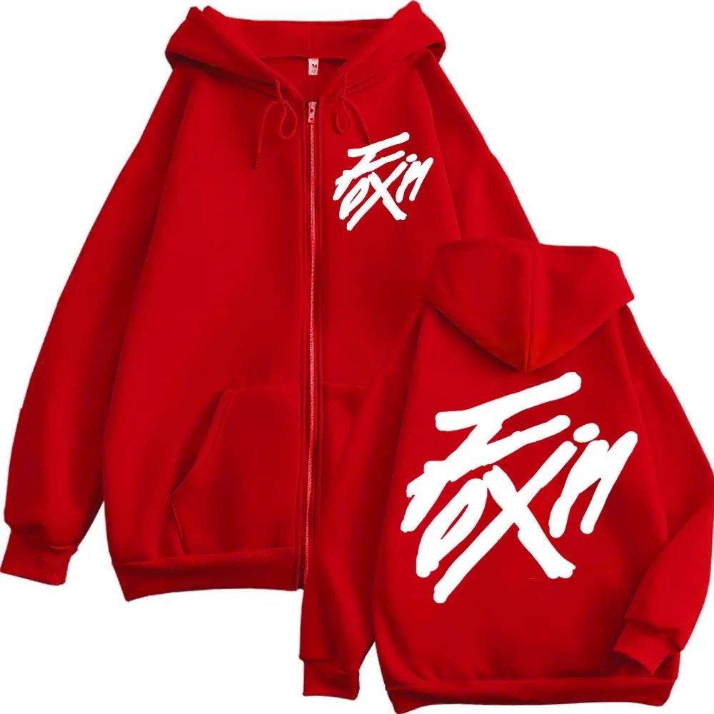 Kpop ATEEZ "FlX ON" Merch sweat à capuche avec fermeture éclair hommes femmes haute qualité mode veste zippée manteau automne hiver décontracté sweat-shirts amples - FATAONKpop ATEEZ "FlX ON" Merch sweat à capuche avec fermeture éclair hommes femmes haute qualité mode veste zippée manteau automne hiver décontracté sweat-shirts amplesMode HommeFATAON