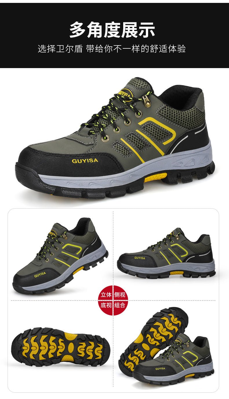 Labor Protection Shoes for Men, Anti-Smash, Anti-Puncture, Liberation Military Training Shoes, Work Shoes, Wholesale, Comfortable, Wear-Resistant, Anti-Season Mountaineering Models - FATAONLabor Protection Shoes for Men, Anti-Smash, Anti-Puncture, Liberation Military Training Shoes, Work Shoes, Wholesale, Comfortable, Wear-Resistant, Anti-Season Mountaineering ModelsMode HommeFATAON