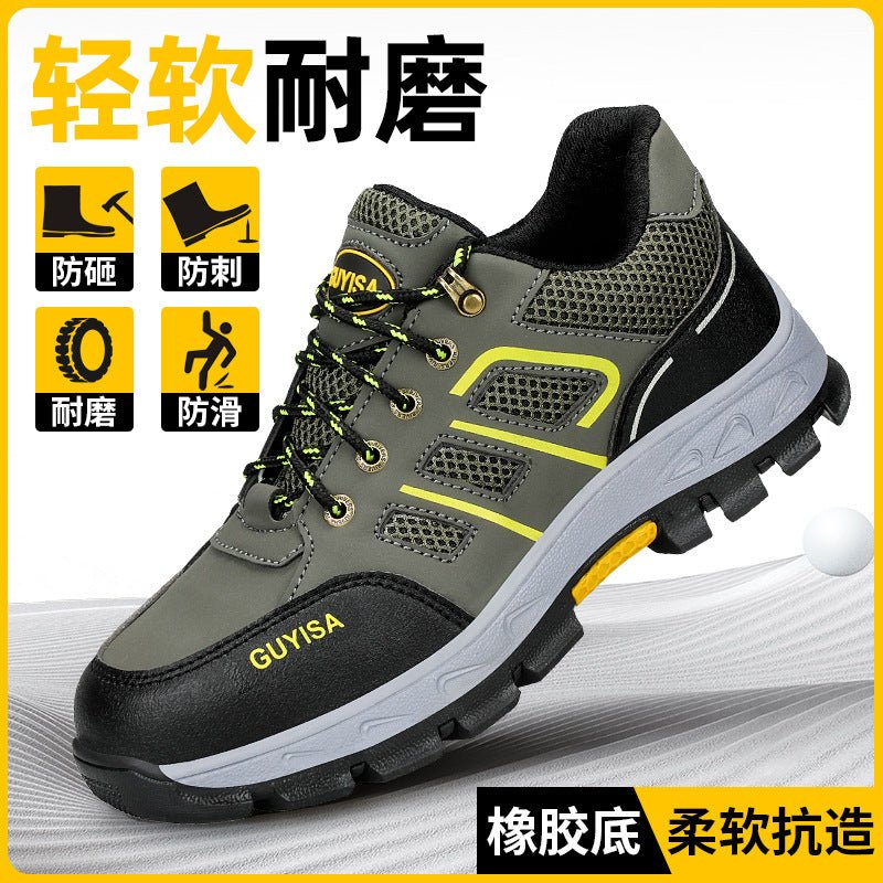 Labor Protection Shoes for Men, Anti-Smash, Anti-Puncture, Liberation Military Training Shoes, Work Shoes, Wholesale, Comfortable, Wear-Resistant, Anti-Season Mountaineering Models - FATAONLabor Protection Shoes for Men, Anti-Smash, Anti-Puncture, Liberation Military Training Shoes, Work Shoes, Wholesale, Comfortable, Wear-Resistant, Anti-Season Mountaineering ModelsMode HommeFATAON