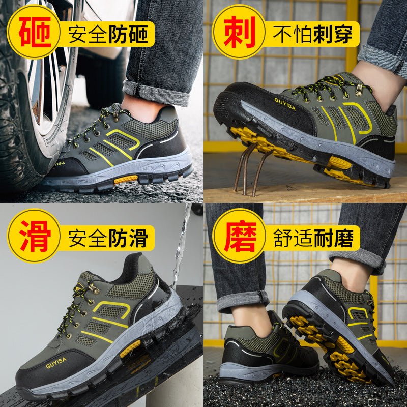 Labor Protection Shoes for Men, Anti-Smash, Anti-Puncture, Liberation Military Training Shoes, Work Shoes, Wholesale, Comfortable, Wear-Resistant, Anti-Season Mountaineering Models - FATAONLabor Protection Shoes for Men, Anti-Smash, Anti-Puncture, Liberation Military Training Shoes, Work Shoes, Wholesale, Comfortable, Wear-Resistant, Anti-Season Mountaineering ModelsMode HommeFATAON