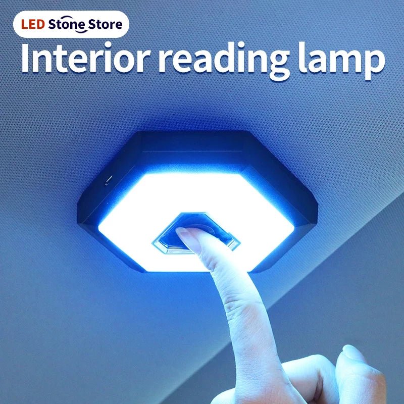 Lampe de plafond à lumière ambiante pour intérieur de voiture, lampe de lecture pour voiture, lumière LED rechargeable, lumière de nuit pour automobiles, fête familiale - FATAONLampe de plafond à lumière ambiante pour intérieur de voiture, lampe de lecture pour voiture, lumière LED rechargeable, lumière de nuit pour automobiles, fête familialeAccessoire AutoFATAON