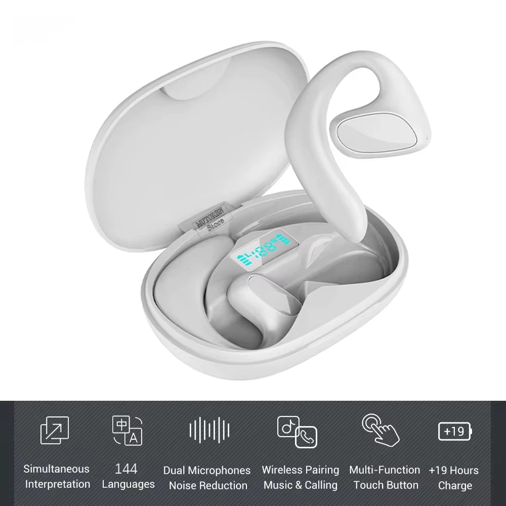 Language Translator Earbuds M8 Headset Supports 144 Languages Real Time Translation Languages Translator Earphones for Traveling - Fix & GoLanguage Translator Earbuds M8 Headset Supports 144 Languages Real Time Translation Languages Translator Earphones for TravelingFix & Go