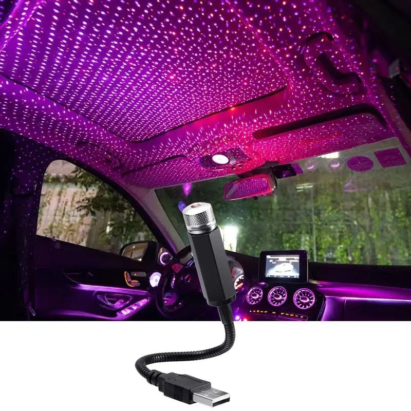 LED ciel étoilé lampe voiture Laser étoile toit lumière 5V USB alimenté galaxie étoile atmosphère lumière projecteur lampe pour chambre plafond décor - FATAONLED ciel étoilé lampe voiture Laser étoile toit lumière 5V USB alimenté galaxie étoile atmosphère lumière projecteur lampe pour chambre plafond décorAccessoire AutoFATAON