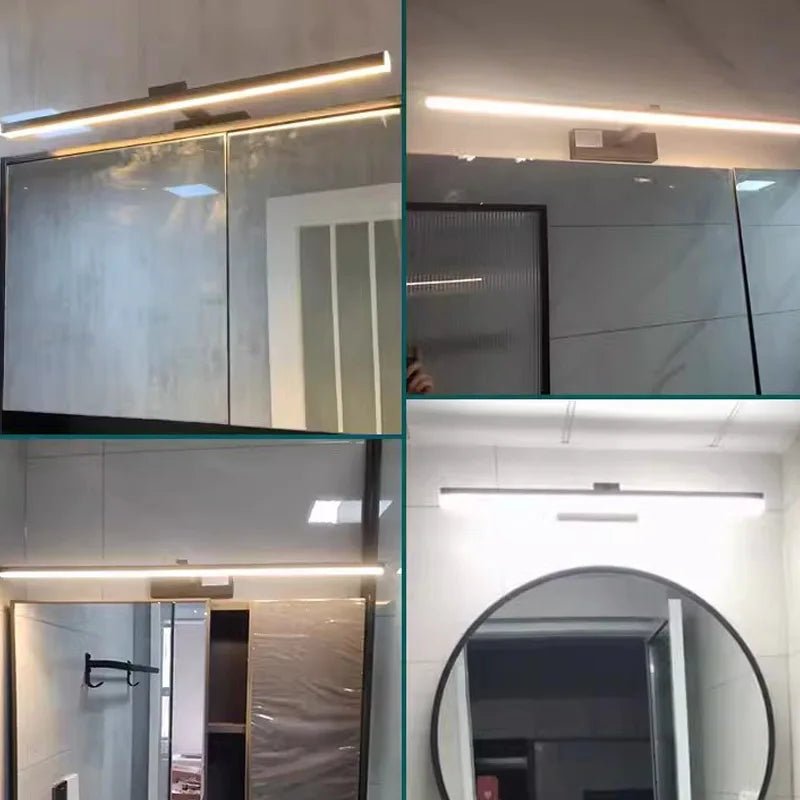 Led miroir lumières appliques salle de bain étanche blanc noir LED lampe plate moderne intérieur applique salle de bain éclairage maquillage - FATAONLed miroir lumières appliques salle de bain étanche blanc noir LED lampe plate moderne intérieur applique salle de bain éclairage maquillageSolutions MaisonFATAON