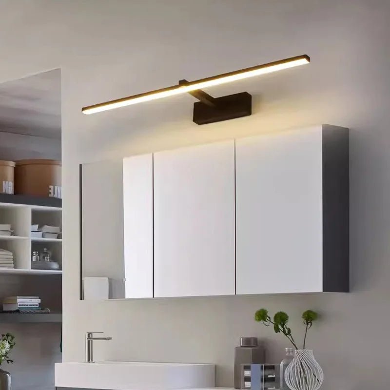 Led miroir lumières appliques salle de bain étanche blanc noir LED lampe plate moderne intérieur applique salle de bain éclairage maquillage - FATAONLed miroir lumières appliques salle de bain étanche blanc noir LED lampe plate moderne intérieur applique salle de bain éclairage maquillageSolutions MaisonFATAON