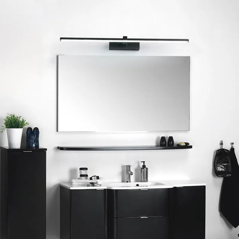 Led miroir lumières appliques salle de bain étanche blanc noir LED lampe plate moderne intérieur applique salle de bain éclairage maquillage - FATAONLed miroir lumières appliques salle de bain étanche blanc noir LED lampe plate moderne intérieur applique salle de bain éclairage maquillageSolutions MaisonFATAON