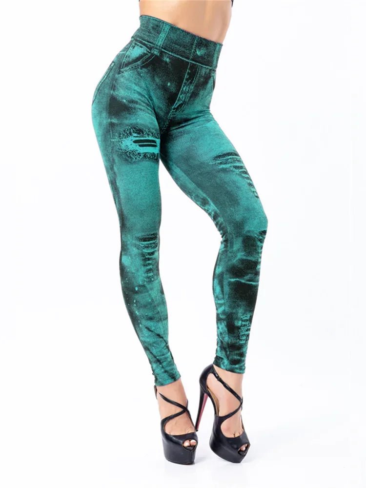 Legging taille haute pour femme, jean moulant, streetwear, push-up, décontracté, à la mode - FATAONLegging taille haute pour femme, jean moulant, streetwear, push-up, décontracté, à la modeMode FemmeFATAON