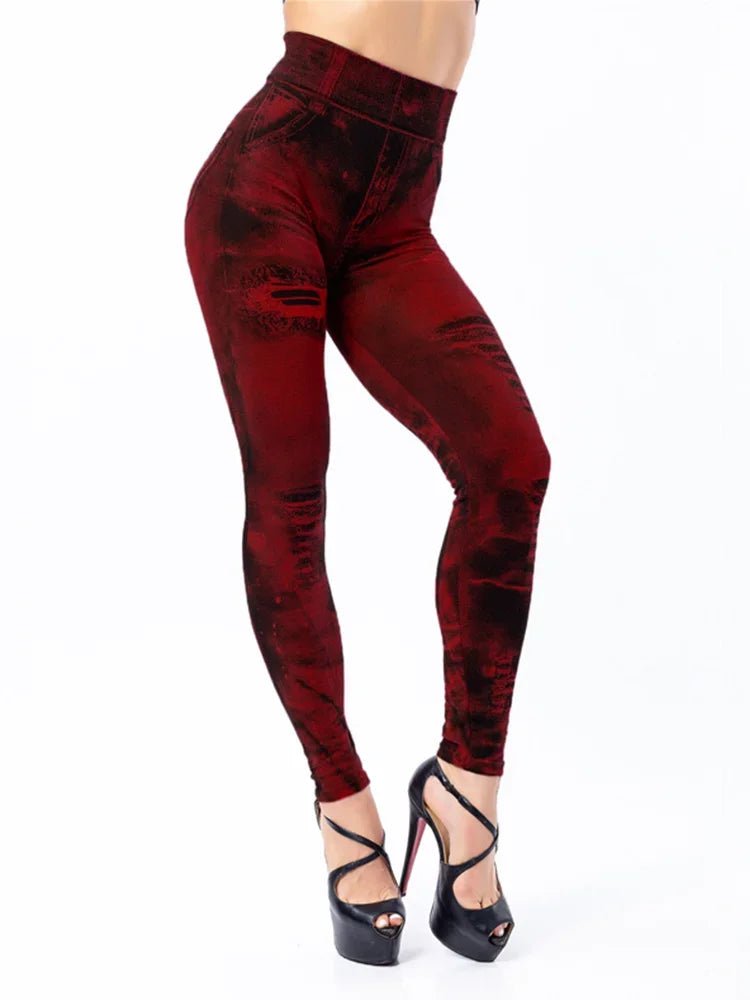 Legging taille haute pour femme, jean moulant, streetwear, push-up, décontracté, à la mode - FATAONLegging taille haute pour femme, jean moulant, streetwear, push-up, décontracté, à la modeMode FemmeFATAON