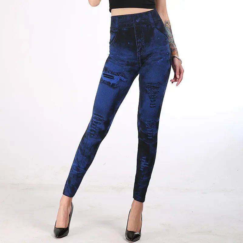 Legging taille haute pour femme, jean moulant, streetwear, push-up, décontracté, à la mode - FATAONLegging taille haute pour femme, jean moulant, streetwear, push-up, décontracté, à la modeMode FemmeFATAON