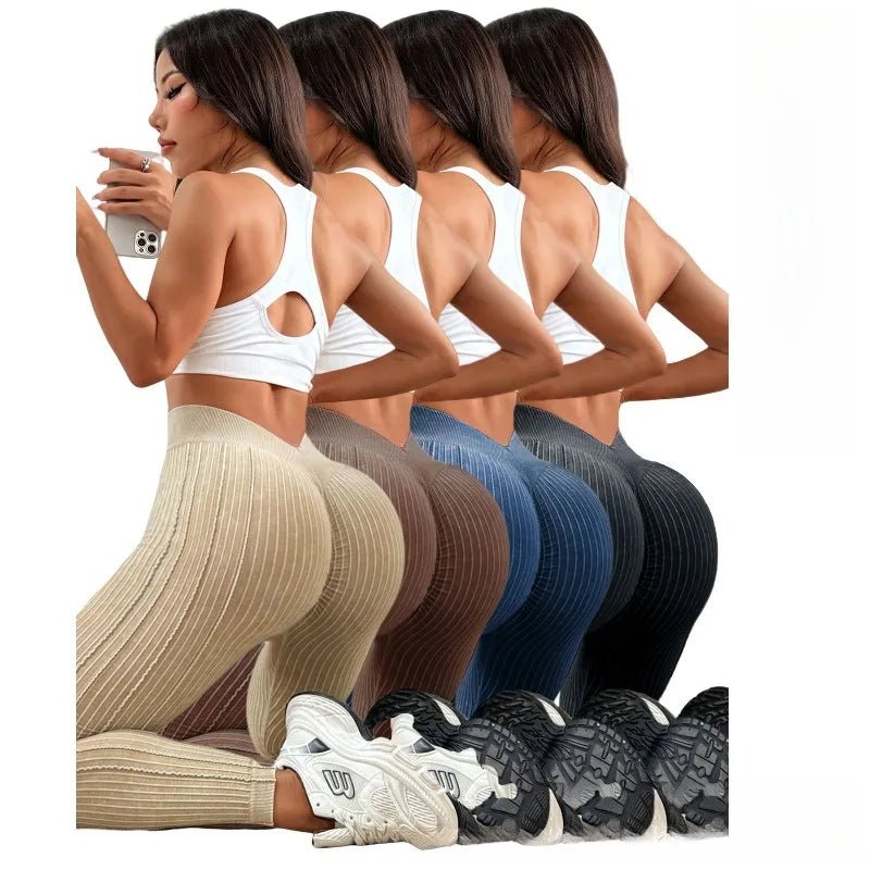 Leggings côtelés délavés au sable pour femmes, Leggings de Yoga taille haute, ceinture en forme de V, pantalon de Fitness de levage de butin pêche pour l'entraînement - FATAONLeggings côtelés délavés au sable pour femmes, Leggings de Yoga taille haute, ceinture en forme de V, pantalon de Fitness de levage de butin pêche pour l'entraînementFitness FemmeFATAON