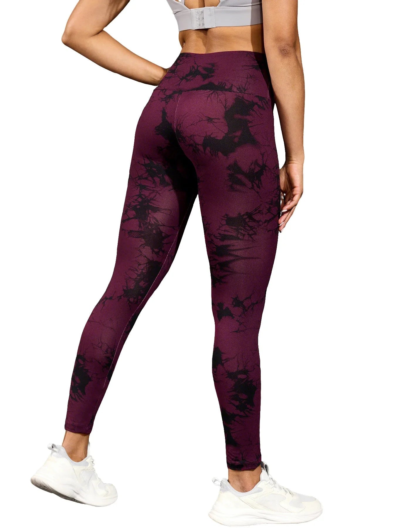 Leggings de teinture par nouage taille haute pour femmes, collants d'athlétisme, de Yoga, de course, de gymnastique, non transparents, Push Up, Fitness - FATAONLeggings de teinture par nouage taille haute pour femmes, collants d'athlétisme, de Yoga, de course, de gymnastique, non transparents, Push Up, FitnessFitness FemmeFATAON