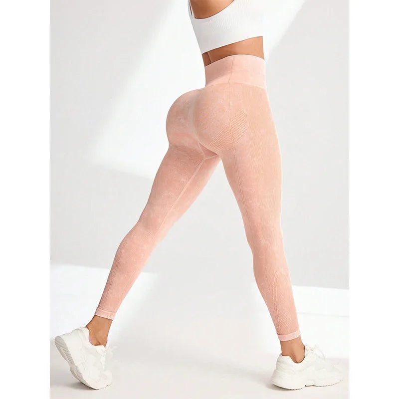 Leggings de Yoga de ponçage en Nylon pour femmes, pantalons serrés sans couture, haute élasticité, Sexy, levage des hanches, pantalons d'entraînement, de course, de gymnastique - FATAONLeggings de Yoga de ponçage en Nylon pour femmes, pantalons serrés sans couture, haute élasticité, Sexy, levage des hanches, pantalons d'entraînement, de course, de gymnastiqueFitness FemmeFATAON