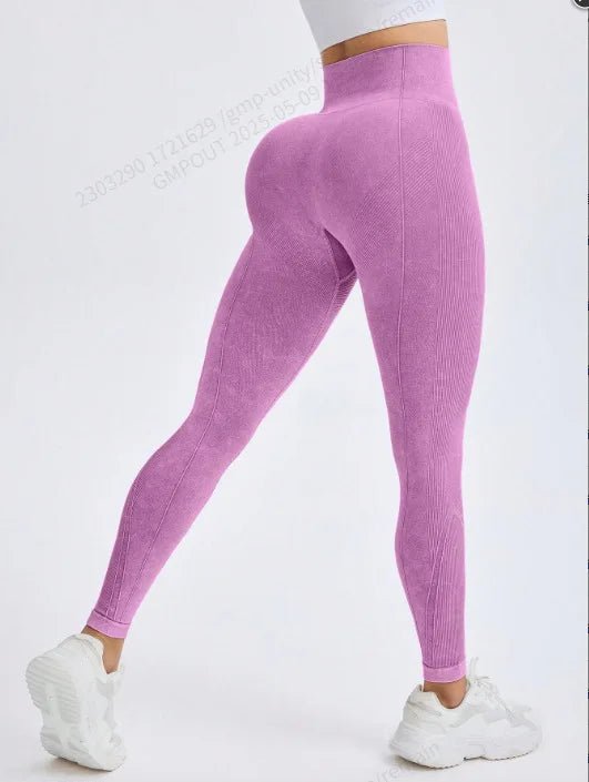 Leggings de Yoga de ponçage en Nylon pour femmes, pantalons serrés sans couture, haute élasticité, Sexy, levage des hanches, pantalons d'entraînement, de course, de gymnastique - FATAONLeggings de Yoga de ponçage en Nylon pour femmes, pantalons serrés sans couture, haute élasticité, Sexy, levage des hanches, pantalons d'entraînement, de course, de gymnastiqueFitness FemmeFATAON