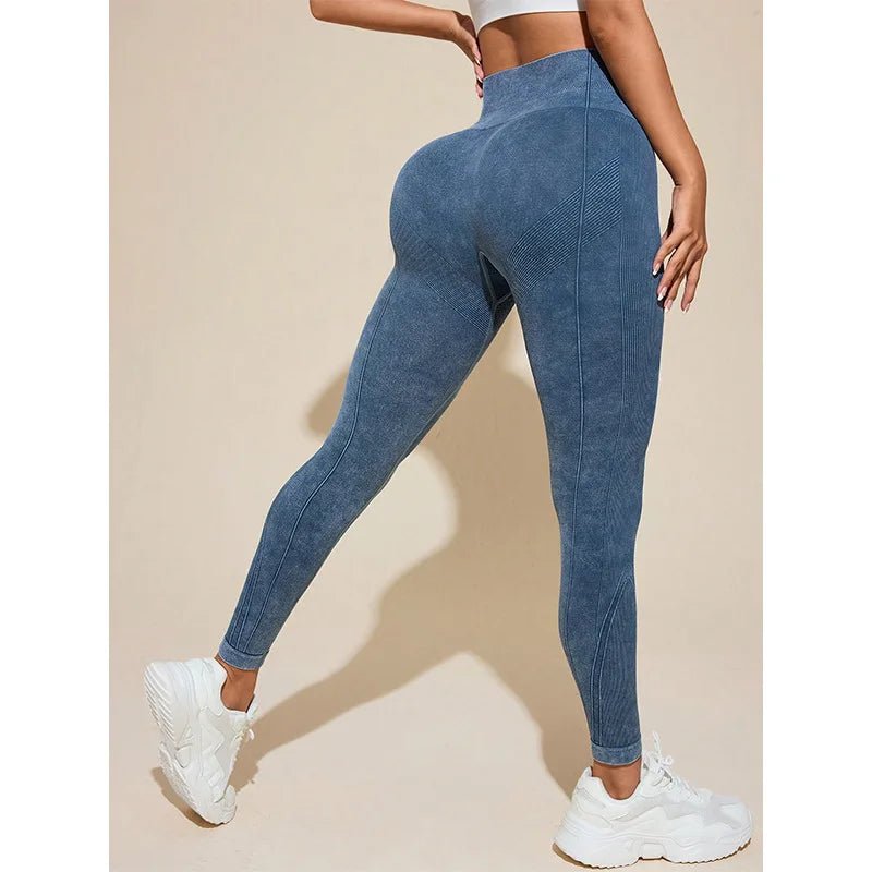 Leggings de Yoga de ponçage en Nylon pour femmes, pantalons serrés sans couture, haute élasticité, Sexy, levage des hanches, pantalons d'entraînement, de course, de gymnastique - FATAONLeggings de Yoga de ponçage en Nylon pour femmes, pantalons serrés sans couture, haute élasticité, Sexy, levage des hanches, pantalons d'entraînement, de course, de gymnastiqueFitness FemmeFATAON