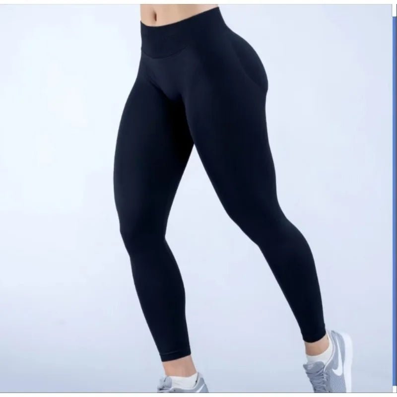 Leggings de Yoga sans couture pour femmes, trois plis de taille, pantalons de sport, Fitness, Sexy, levage des hanches, taille basse, à la mode - FATAONLeggings de Yoga sans couture pour femmes, trois plis de taille, pantalons de sport, Fitness, Sexy, levage des hanches, taille basse, à la modeFitness FemmeFATAON