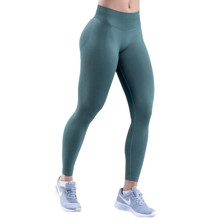 Leggings de Yoga sans couture pour femmes, trois plis de taille, pantalons de sport, Fitness, Sexy, levage des hanches, taille basse, à la mode - FATAONLeggings de Yoga sans couture pour femmes, trois plis de taille, pantalons de sport, Fitness, Sexy, levage des hanches, taille basse, à la modeFitness FemmeFATAON